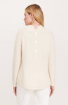 Cashmere Button Back Sweater - Ivory