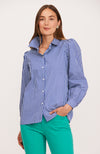 Bekah Awning Striped Shirt - Multi Blue Stripes