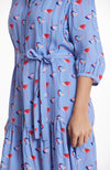 Petra Viscose Floral Dress - Blue Floral