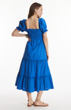 Kate Smocked Midi Dress - Bluebell